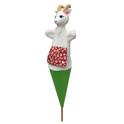 Obrázek produktu pro Maňásek na tašku koza 56 cm Pestrobarevná, 11618B