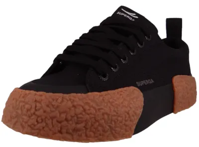 Produktbild von Superga Damen Low Sneaker 2660 Stripe Big Bumpers Low Top S2137CW Schwarz
