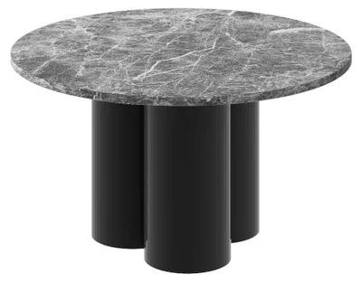 Produktbild von Design Couchtisch HRE-222 rund Hochglanz Wohnzimmer Tisch 80 x 50 cm