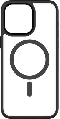 Image de QDOS, Apple iPhone 15 Pro Touch Pure étui compatible avec Snap MagSafe, noir