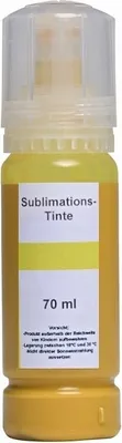 Image de 70 ml d'encre de sublimation jaune pour Epson Ecotank 101, 102, 103, 104, 105, 106, 113, 114