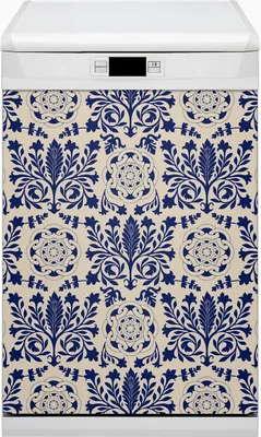 Obrázek produktu pro Magnetická fólie na magnety do myčky Magnety do myčky nádobí 45x80 cm dekor - Modrý vzor