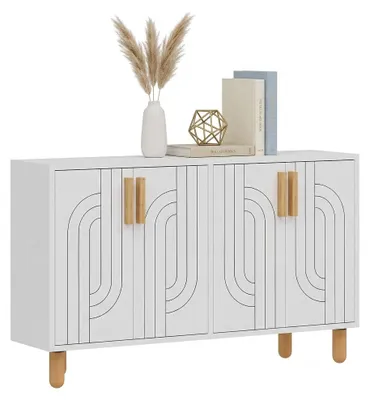 Produktbild von Venerina - Anrichte, 120x30x74h cm Weiß, 2 Regale
