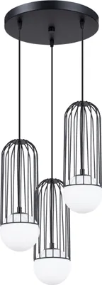 Produktbild von Pendelleuchte BRINA 3P Schwarz 3xG9 8W Stahl 115x34x34cm Sollux Lighting