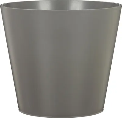 Produktbild von Scheurich Purista 30, Blumentopf/Pflanzkübel, rund,  aus Kunststoff Farbe: Nero, 30 cm Durchmesser, 24,2 cm hoch, 10 l Vol.