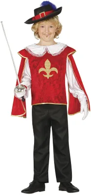 Produktbild von edler Musketeer - Kostüm für Kinder Gr. 98 - 134, Größe:128/134