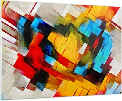 Produktbild von Bilder auf glas - Abstraktion modern - 100x70cm - Glasbilder - Wandbilder - Kunstdruck - zum Aufhängen bereit - Wanddekoration aus Glas - Glas Bilder - Wandbild auf Glas - Einteilig - GAA100x70-3451