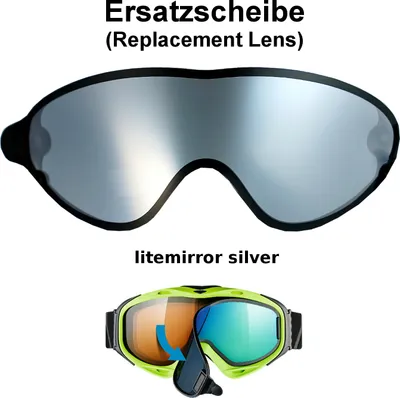 Produktbild von Uvex Ersatzscheibe Magnetscheibe litemirror silver für Skibrille Comanche Take Off Goggle