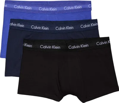 Produktbild von Calvin Klein Herren 3er Pack Boxershorts Low Rise Trunks Unterwäsche, Mehrfarbig
