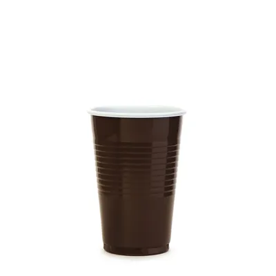 Produktbild von Kaffeebecher braun-weiß 0,18 l -PP- (Ø 70 mm) [100 Stück]