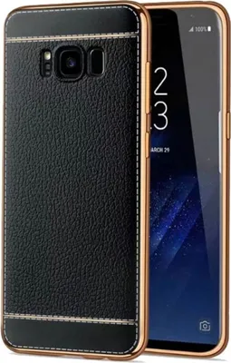 Produktbild von Handy Hülle für Samsung Galaxy S7 Edge Schutz Case Tasche Kunstleder Schwarz