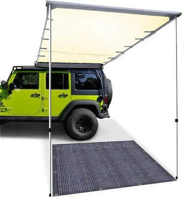 Produktbild von Jiubiaz Vorzeltteppich Campingausrüstung Wasserdichte Campingteppich Zeltboden Outdoor Zeltplane Picknickdecke Zeltunterlage Wohnwagen 300x500CM