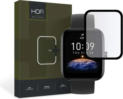 Obrázek produktu pro Hofi ochranné sklo pro Amazfit Bip 3 - Černá KP25577