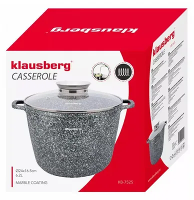 Image de Klausberg pot avec revetement en marbre 6,2l 24cm KB7525