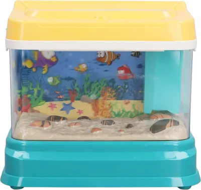 Immagine prodotto di Acquario artificiale, acquario elettrico, simulazione del mondo sottomarino, suono, luce, pesca magnetica, giocattolo interattivo per bambini