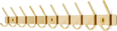 Immagine prodotto di TOJ Living Armadio a muro - 78CM - 20 Ganci - Ganci per mantello - Ganci per armadio - Ganci per mantello a muro - Armadio - Armadio a muro - Portaoggetti a muro - Ganci per armadio a muro - Edelstahl - Oro