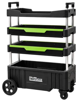 Produktbild von Montagewagen klappbar mobil transportabel 67,5x40x95 cm Traglast 80 kg 4 Ablagefächer leer