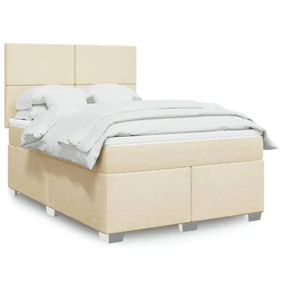 Produktbild von Möbel Boxspringbett mit Matratze Creme 160x200 cm Stoff - Klassische Betten 3292837
