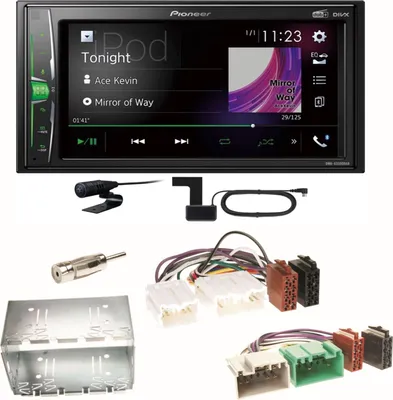 Produktbild von Pioneer DMH-A3300DAB Bluetooth MP3 Digitalradio Einbauset für Volvo S40 V40 850
