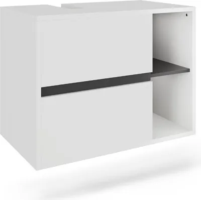 Immagine prodotto di Mobiletto per lavabo Vicco Viola Bianco/Grigio 80 x 60 cm con 2 cassetti, Model 54868