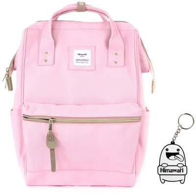 Produktbild von Himawari Classic Damen Rucksack leicht für Laptop hellrosa