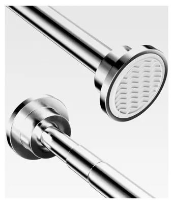 Produktbild von Kleiderstange ohne Bohren, verstellbare und ausziehbare Gardinenstange für Dusche, Balkon und Badezimmer (22 Tube 40-55cm)