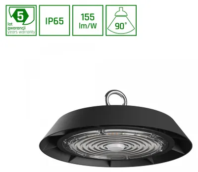 Productafbeelding van PLATEO 3 LED halogeenlamp, 100W, 90°, traal wit, dimbaar via 1-10V, IP65, zwart