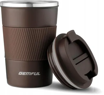 Produktbild von Isolierbecher Edelstahl 380ml doppelwandig auslaufsicher Kaffee