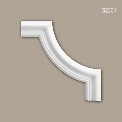 Produktbild von PROFHOME 152301 Eckelement für Wandleiste Zierelement dekoratives Element