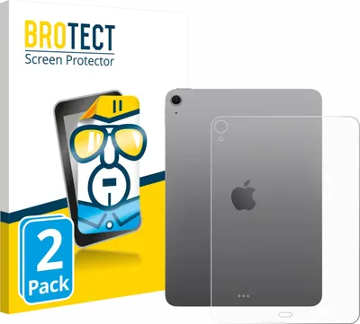 Produktbild von 2x Für Apple iPad Air 11" M3 WiFi 2025 (Rückseite) Schutzfolie BROTECT Displayschutz Display Schutz Folie Klar Transparent