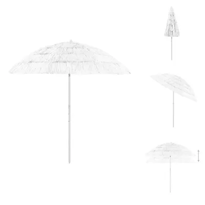 Produktbild von vidaXL Hawaii Sonnenschirm Weiß 240 cm - Sonnenschirme & Sonnenschutze