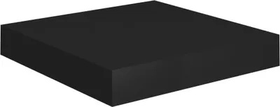Image de vidaXL Étagère murale flottante noire 23x23,5x3,8 cm MDF
