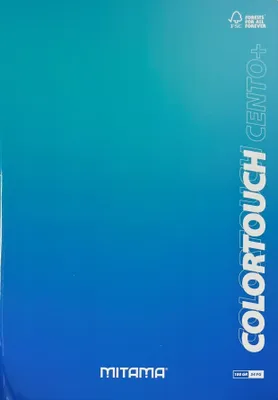 Produktbild von Notizbuch "Color Touch", A4+, liniert mit Seitenrändern, 52+2 Blatt, blau-grün, MITAMA 62176-90151