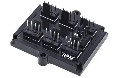 Produktbild von Phobya 1011224, Kabelsplitter, Schwarz, 1 Stück(e), 1 x 4-pin PWM, 6 x 4-pin PWM
