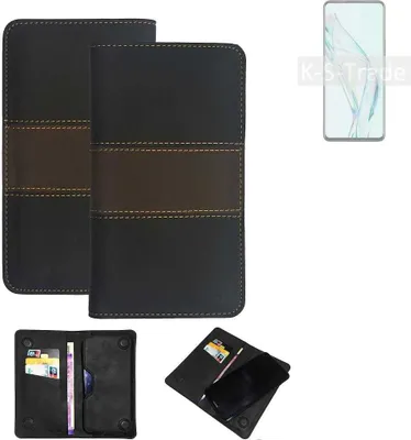 Produktbild von K-S-Trade Hülle Handyhülle kompatibel mit ZTE Axon 30 5G Schutzhülle Walletcase Bookstyle Tasche Schutz Case Handytasche Wallet Cover Kunstleder