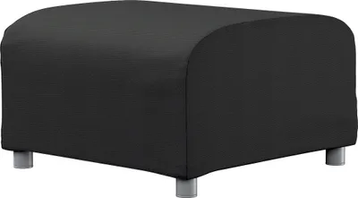 Productafbeelding van Dekoria bekleding voor Klippan hocker, zwart, hoes, Klippan hocker