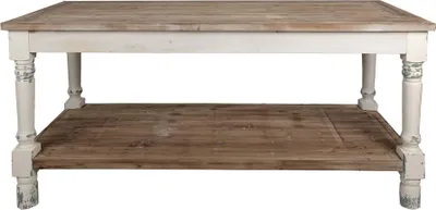 Produktbild von Clayre & Eef Präsentationstisch 180x70x85 cm Weiß Holz