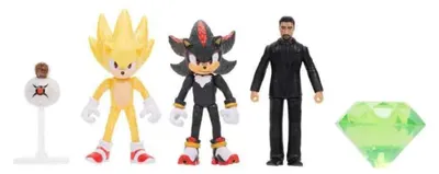 Image de Sonic 3 Wave 1 Paquet de 5 figurines, 6 cm