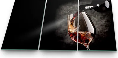 Produktbild von Herdabdeckplatte Abdeckung Glaskeramikkochfeld Abdeckplatte 3-Teilig 90x52 Wein Braun Glas