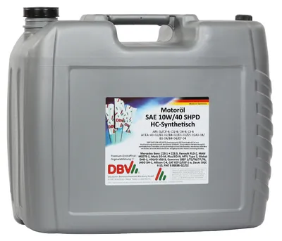Produktbild von DBV SAE 10W/40 SHPD-Ganzjahresöl (teilsynthetisch) 20-Liter-Kanister