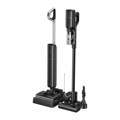 Productafbeelding van Dreame G12 Dual, 5-in-1 steelstofzuiger, zonder zak, zwart, 0,78 liter, 0,5 liter, geschikt voor zowel droog- als natzuigen