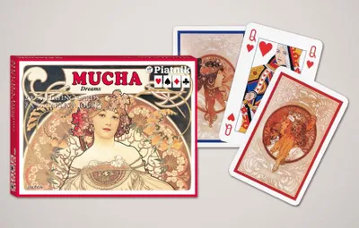 Image de Piatnik Mucha - Cartes à jouer Dreams - Double étage