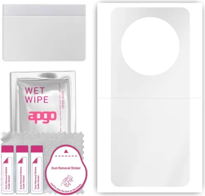 Produktbild von apgo Rückseite Schutzfolie, klar, kompatibel mit Honor Magic5, Hinten Hydrogel-Displayschutzfolie mit Positionierhilfe, kratzfest, einfache Montage