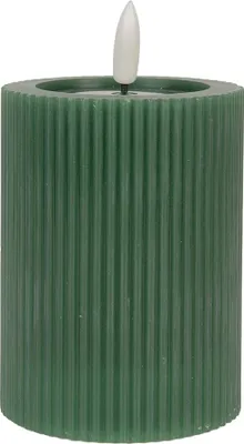 Produktbild von Clayre & Eef LED-Kerze Ø 8x13 cm Grün Wachs