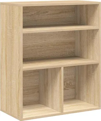 Obrázek produktu pro vidaXL Knihovna Sonoma dub 60x30x71,5 cm Materiál na bázi dřeva