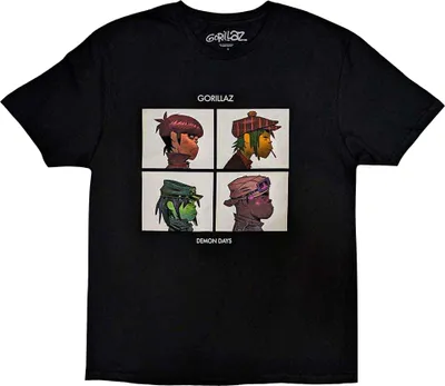 Obrázok produktu pre Gorillaz - Detské tričko "Demon Days" RO12779 (92) (čierna)