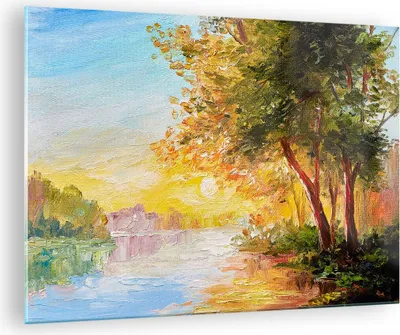 Produktbild von Bilder auf glas - natur natur - 70x50cm - Glasbilder - Wandbilder - Bilder - Kunstdruck - zum Aufhängen bereit - Wanddekoration aus Glas - Glas Bilder - Wandbild auf Glas - Einteilig - GAA70x50-3445