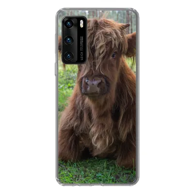 Produktbild von MuchoWow® Handyhülle Schutzhülle Hülle für Huawei P40 Schottischer Highlander - Kröte - Tiere Silikon Softcase Handy Hülle - Handytasche