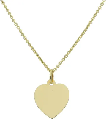 Produktbild von Kettenanhänger Gold 333 Herz Gravurplatte JL14-02-0413 JuwelmaLux