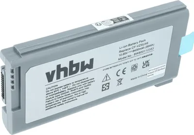 Produktbild von vhbw Akku kompatibel mit Panasonic Toughbook CF-31, CF-30, CF-53 Notebook (8400 mAh, 10,65 V, Li-Ion)